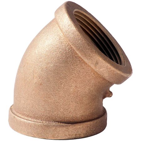 MERIT BRASS CO 3/4 Lead Free Brass 45 Degree Elbow, FNPT, 125 PSI, Import XNL102-12